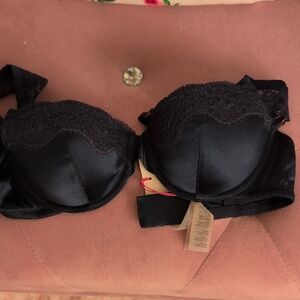 Stella McCartney Black Lace Trim Bra